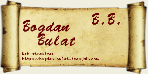 Bogdan Bulat vizit kartica